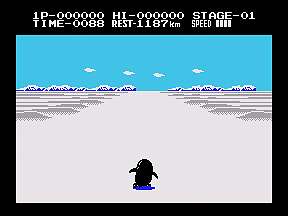 Antarctic Adventure - Colecovision Screen