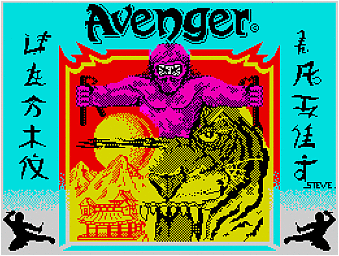Way of the Tiger: Avenger - Spectrum 48K Screen