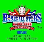 Baseball Stars Color - Neo Geo Pocket Colour Screen