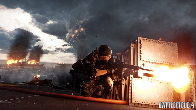 Battlefield 4 on PS4 Editorial image