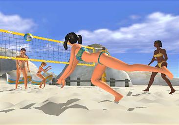 Summer Heat Beach Volleyball - PS2 Screen