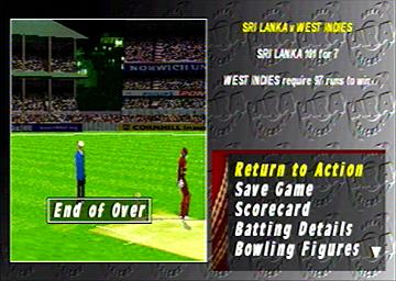 Brian Lara Cricket - PlayStation Screen