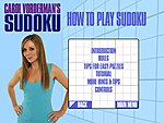 Carol Vorderman's Sudoku - PC Screen