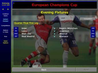 Championship Manager: Season 00/01 - PC Screen
