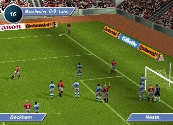 David Beckham Soccer - PlayStation Screen