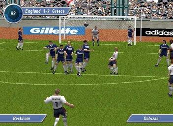 David Beckham Soccer - PlayStation Screen