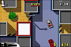 Demon Driver: Time to Burn Rubber - GBA Screen