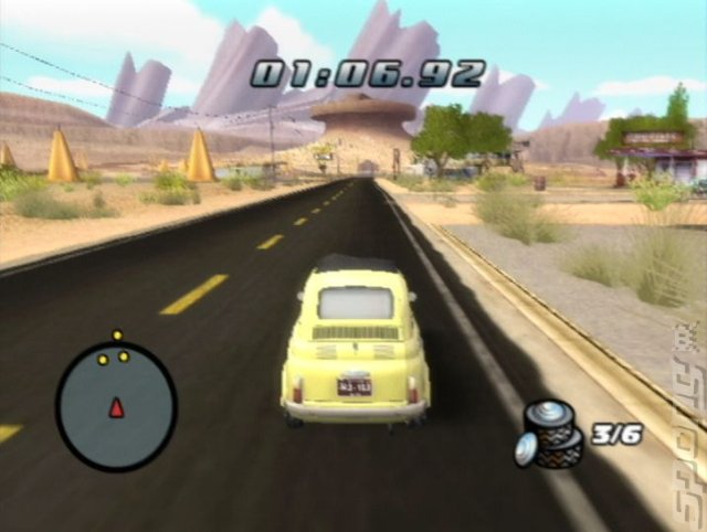 Disney Presents a PIXAR film: Cars - GameCube Screen