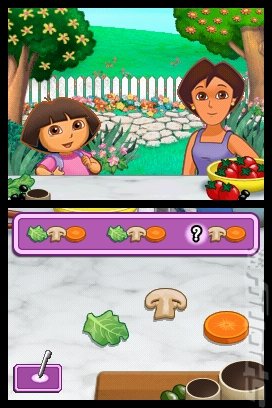 Dora's Cooking Club - DS/DSi Screen