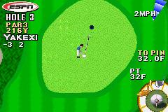 ESPN Final Round Golf - GBA Screen