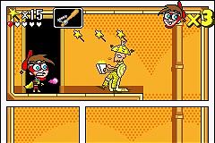 Fairly Odd Parents: Enter the Cleft - GBA Screen
