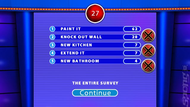 Family Fortunes - Wii Screen