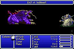 Final Fantasy IV Advance - GBA Screen