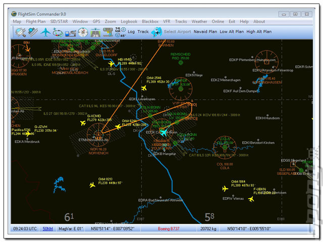FlightSim Commander 9 2011 - PC Screen