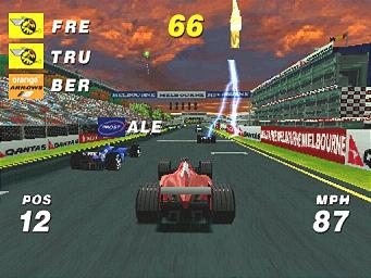 Formula One Arcade - PlayStation Screen