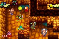 Frogger's Adventures: Temple of the Frog - GBA Screen