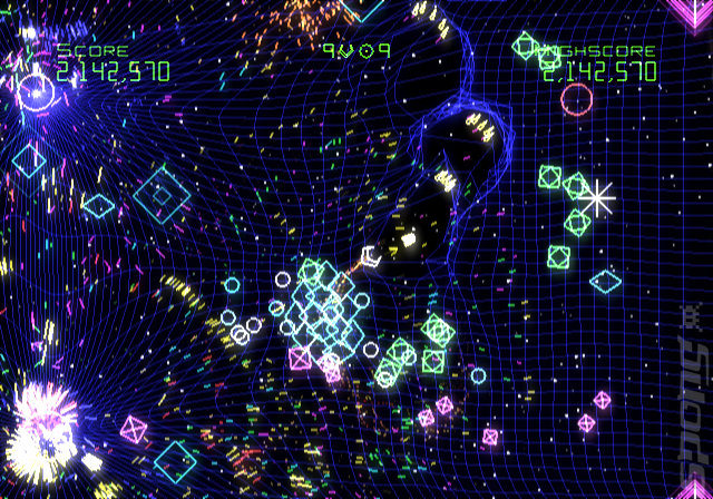 Geometry Wars: Galaxies - Wii Screen