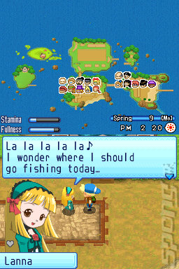 Harvest Moon: Sunshine Islands - DS/DSi Screen