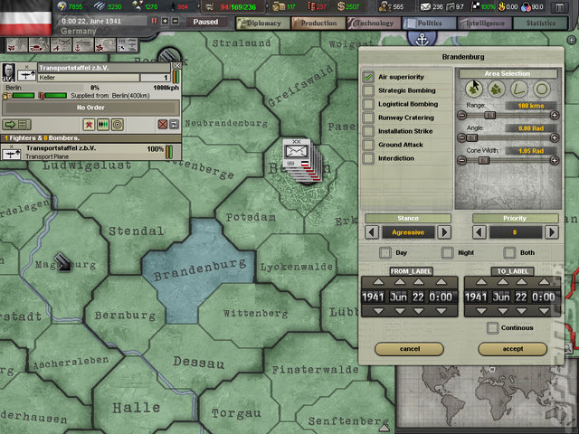 Hearts of Iron III - PC Screen