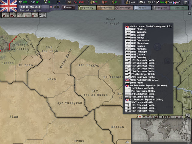 Hearts of Iron III - PC Screen