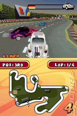 Herbie: Rescue Rally - DS/DSi Screen