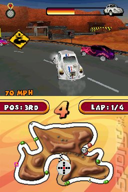 Herbie: Rescue Rally - DS/DSi Screen