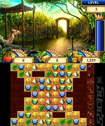Jewel Master: Cradle of Egypt 2 - 3DS/2DS Screen