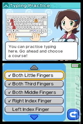 Learn With Pok�mon: Typing Adventure - DS/DSi Screen