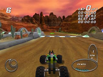 Lego Drome Racers - PS2 Screen