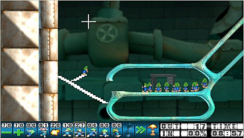 Lemmings - PSP Screen