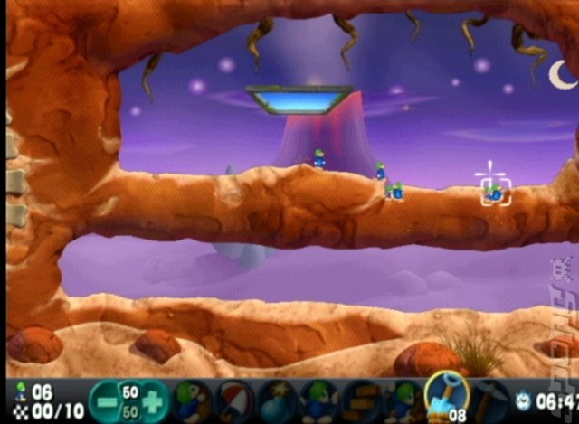 Lemmings - PS2 Screen