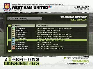 LMA Manager 2006 - Xbox Screen