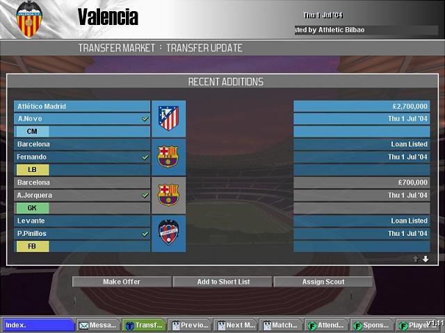 LMA Professional Manager 2005 - PC Screen