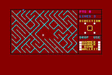 Lost in the Labyrinth - C64 Screen