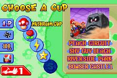 Mario Kart Super Circuit - GBA Screen