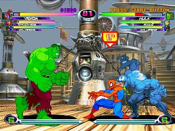 Marvel Vs. Capcom 2 - PS2 Screen