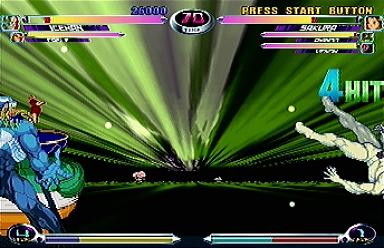 Marvel Vs. Capcom 2 - PS2 Screen