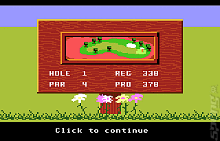 Mean 18 Golf - Atari 7800 Screen