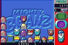 Mighty Beanz Pocket Puzzles - GBA Screen