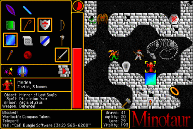 Minotaur: The Labyrinths of Crete - Mac Screen