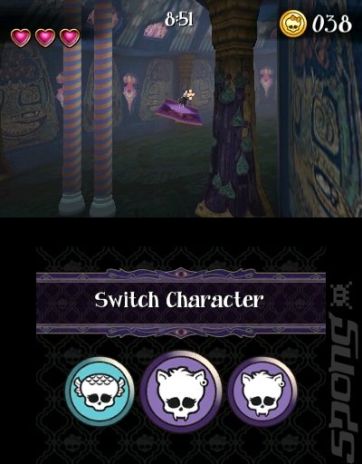 Monster High: 13 Wishes: The Official Game - 3DS/2DS Screen