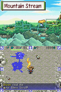 Mystery Dungeon: Shiren the Wanderer - DS/DSi Screen