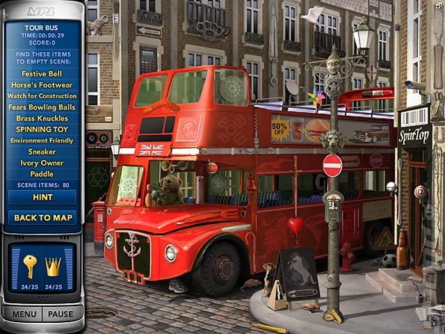 Mystery P.I. Hidden Object Collection - PC Screen