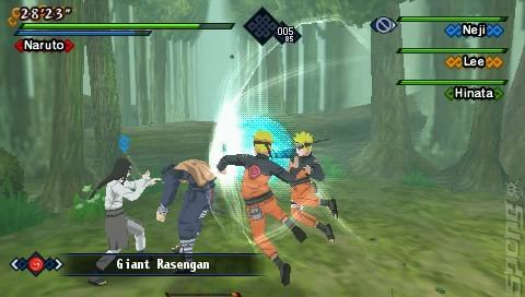 Naruto Shippuden: Kizuna Drive - PSP Screen