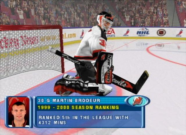 NHL 2001 - PS2 Screen