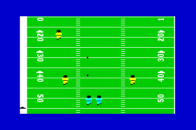 On Field Football - C64 Screen