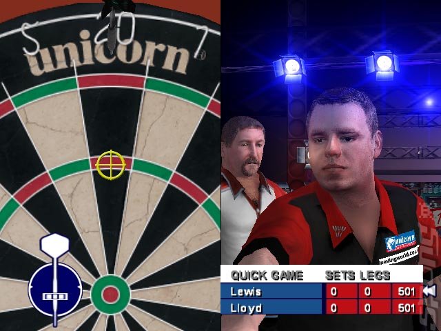 PDC World Championship Darts - PS2 Screen