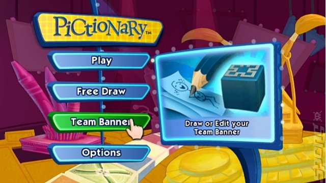 Pictionary - Wii Screen