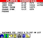 Player Manager 2001 - Game Boy Color Screen