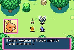 Pokemon Mystery Dungeon: Red Rescue Team - GBA Screen